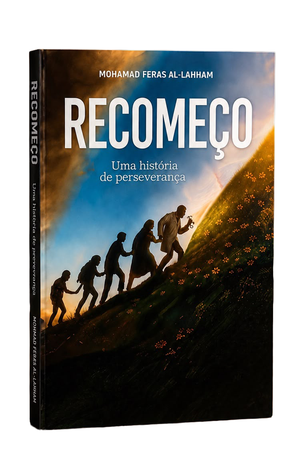 Exemplar impresso do livro Recomeço